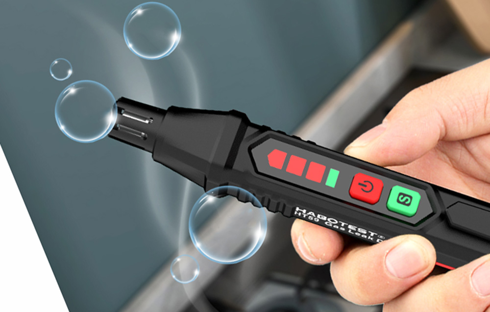 Détecteur de fuite de gaz au design pratique