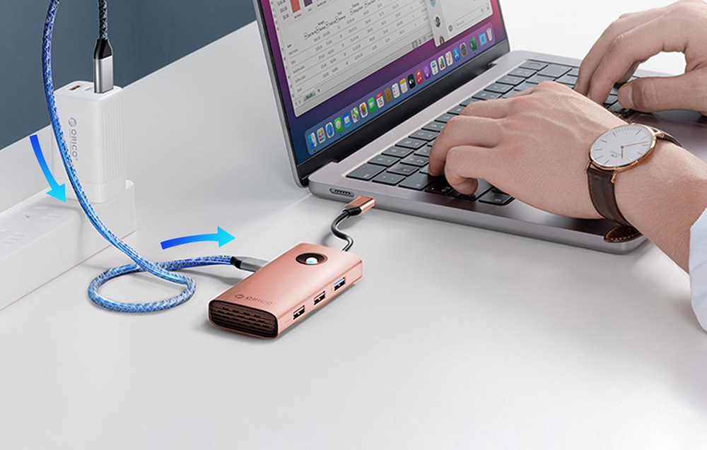 Charge rapide de 100W avec USB-C