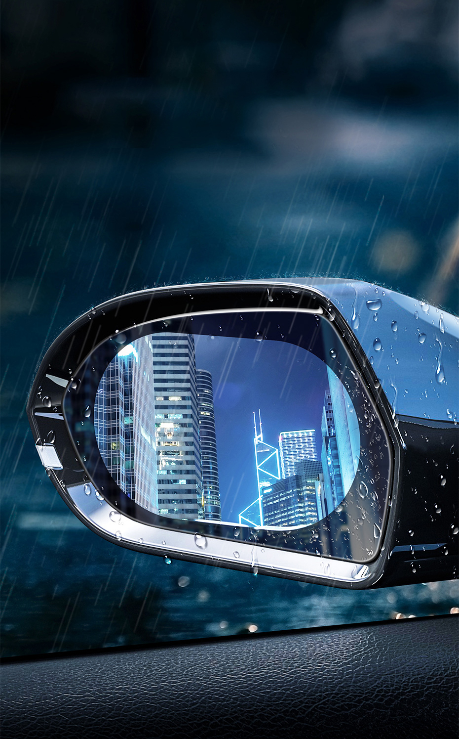 Film Mirror pour protéger le rétroviseur de la pluie