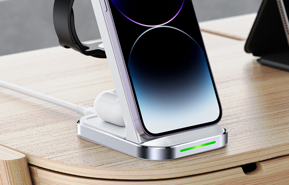 Chargeur inductif Acefast E15 blanc
