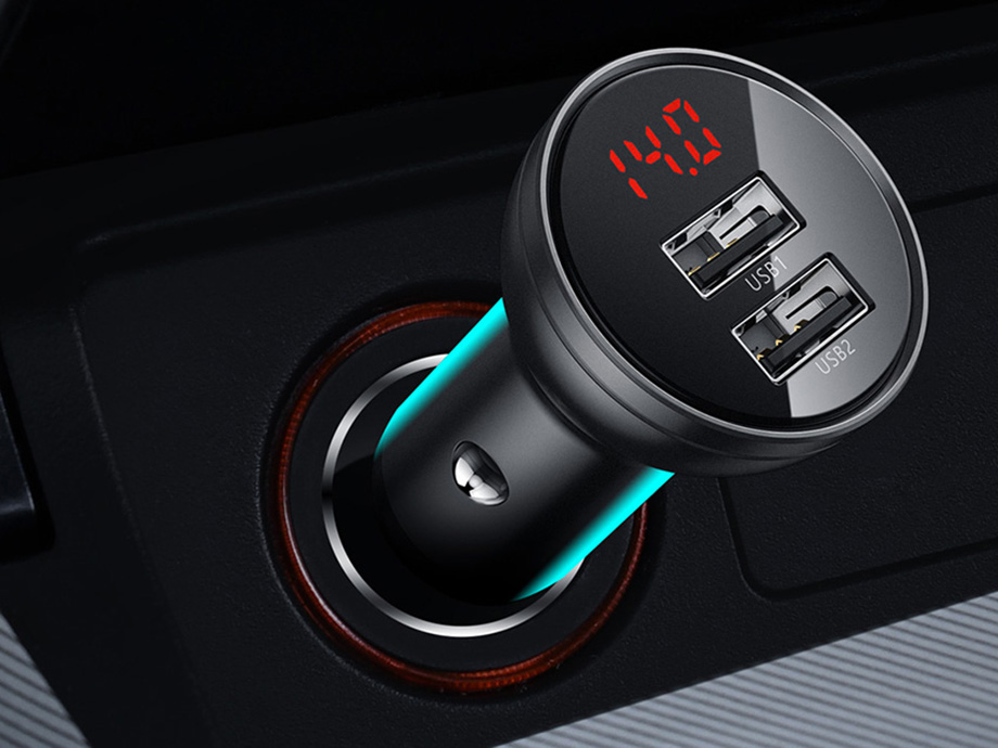 Chargeur de voiture avec deux ports USB