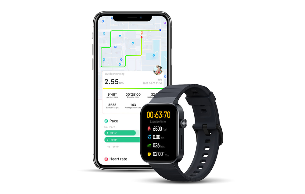 Montre affichant des statistiques sportives