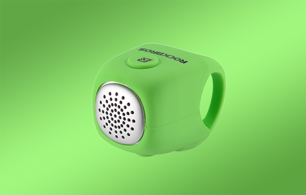 Sonnette électrique pour vélo Rockbros CB1709 verte