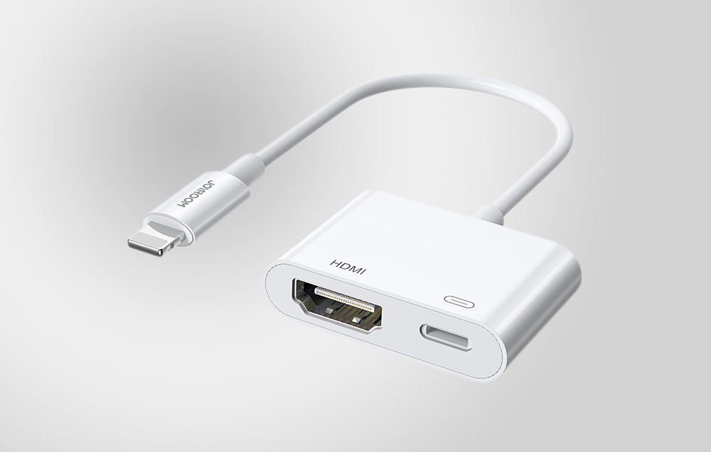 Joyroom/S-H141-Lightning-HDMI-Adaptateur-Blanc/5