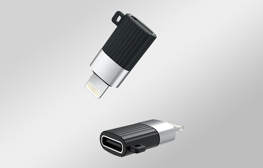 Adaptateur USB-C vers Lightning XO (noir)