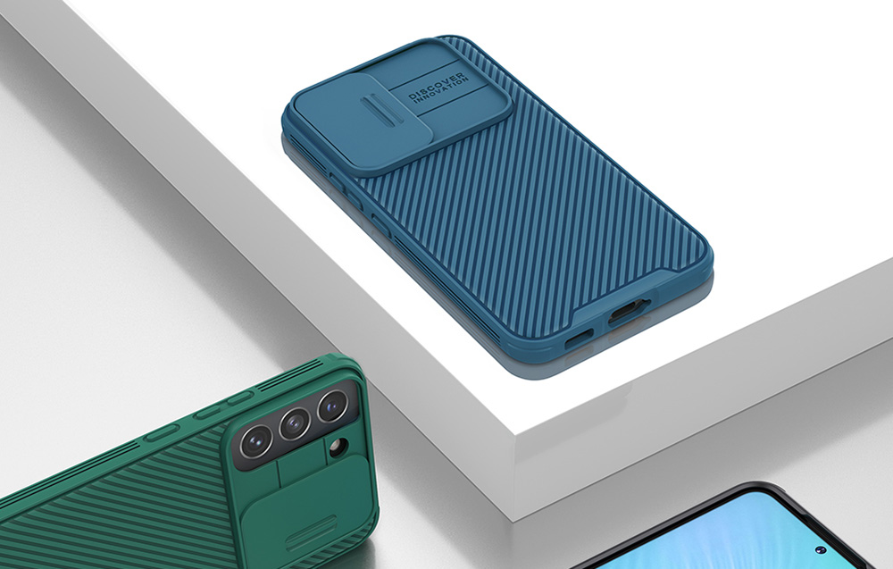 Nillkin étui CamShield Pro pour Samsung Galaxy S22 bleu