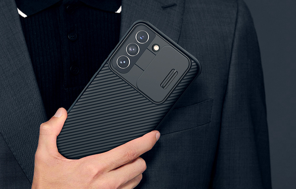 Design Nillkin CamShield Pro étui pour Samsung Galaxy S22 bleu