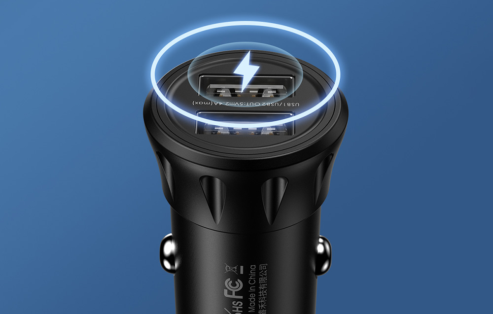 Chargeur de voiture Remax RCC236 noir