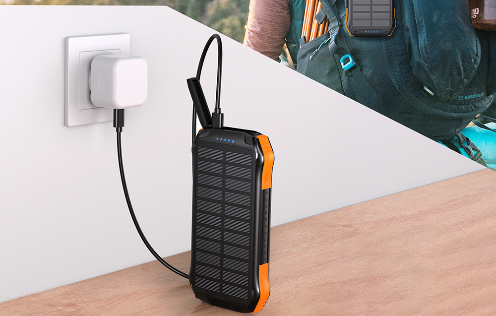 Powerbank chargée à l'énergie solaire