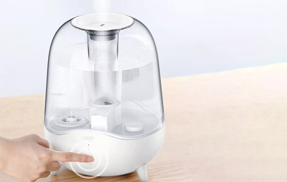 Bouton de commande de l'humidificateur Deerma F325