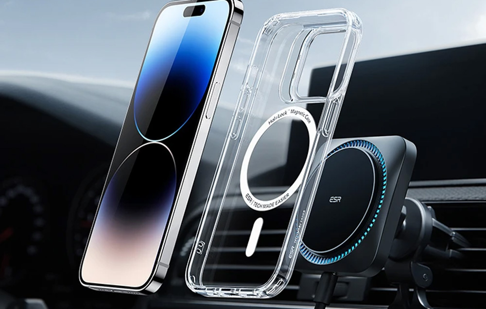 ESR/Coque-Kickstand-Classique-pour-iPhone-14-Pro-Magsafe-transparente/3