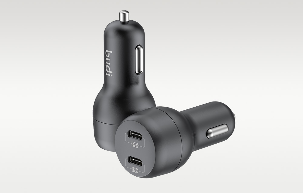 Chargeur de voiture Budi, modèle 108R