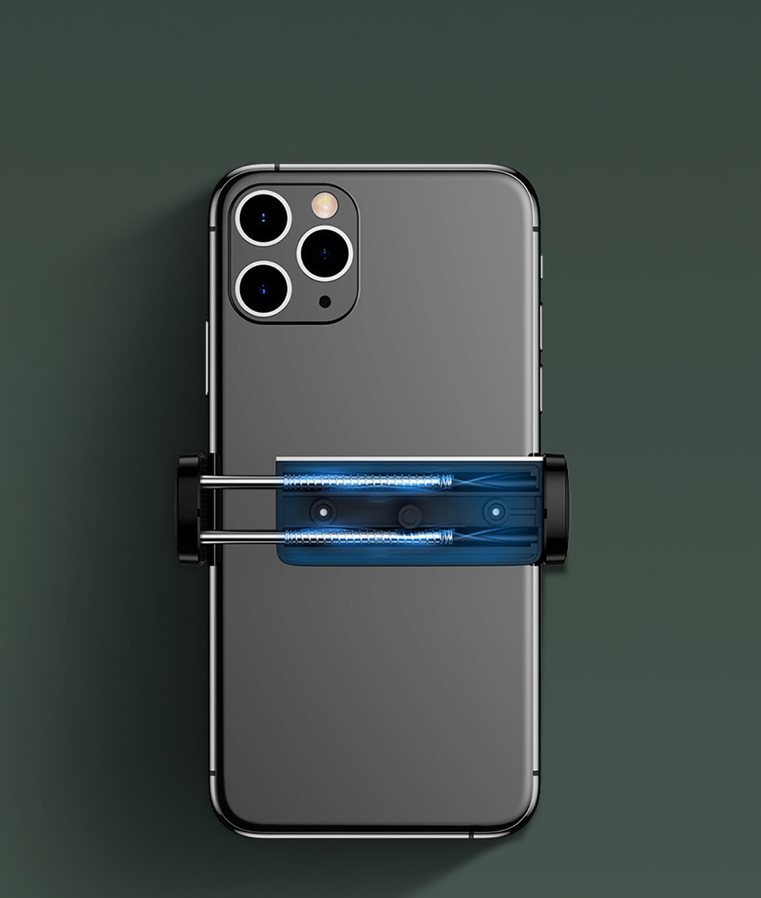 Pince double en acier avec revêtement en silicone