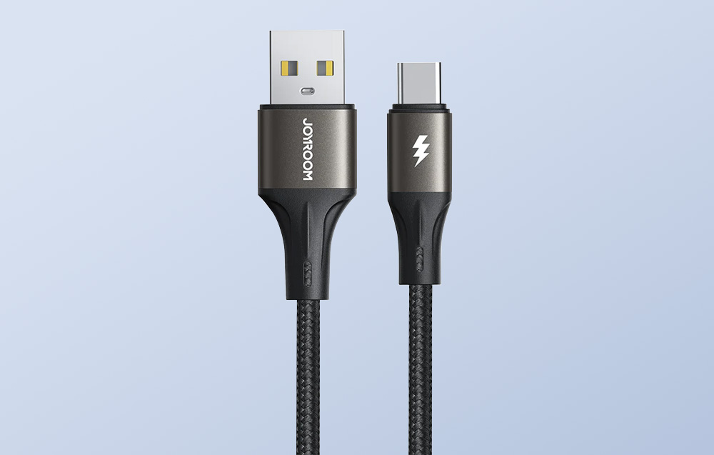 Joyroom SA25-AC3 / 3A / 1.2m Câble USB vers USB-C (noir)