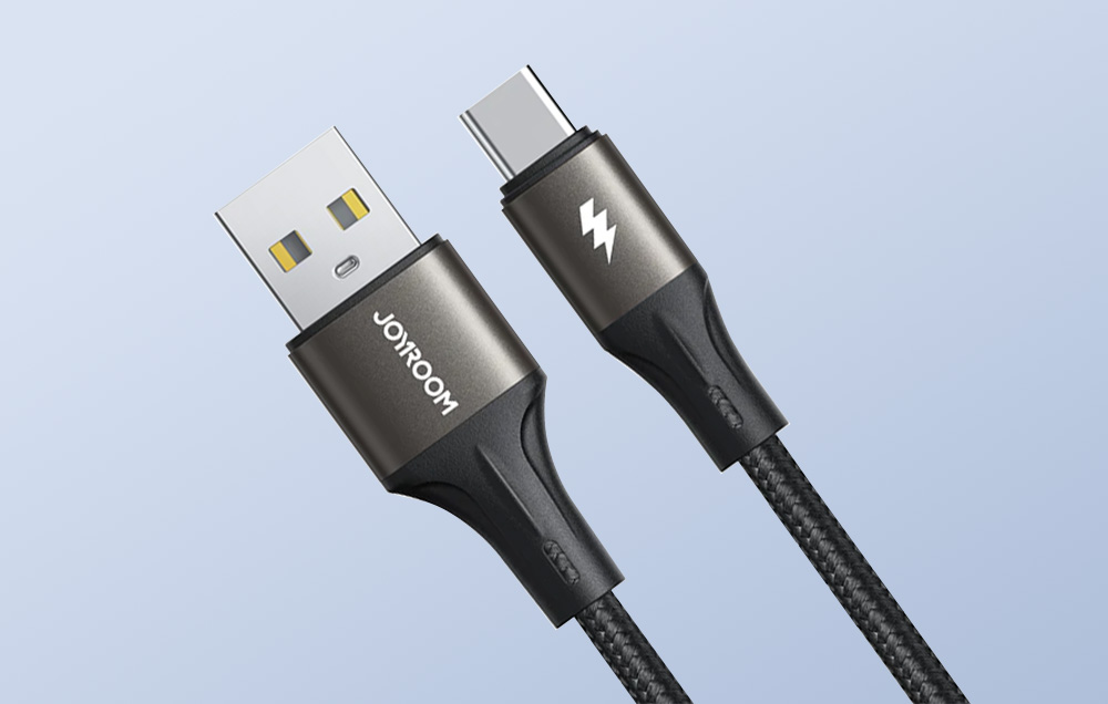 Joyroom SA25-AC3 / 3A / 1.2m Câble USB vers USB-C (noir)