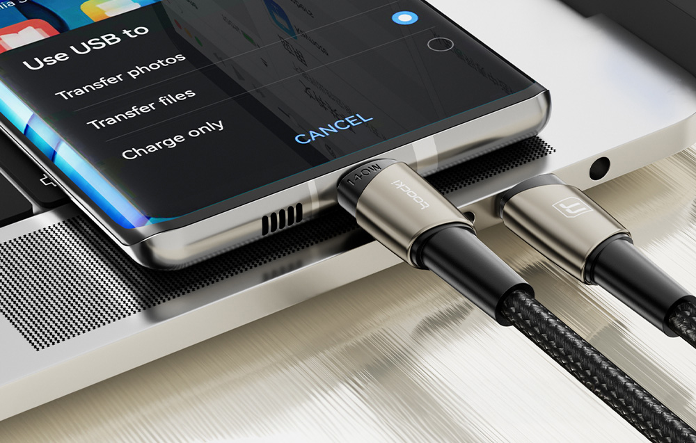 Toocki câble USB-C vers USB-C transmission de données rapide