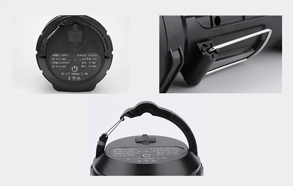 Lampe de poche Superfire M9-E avec batterie externe