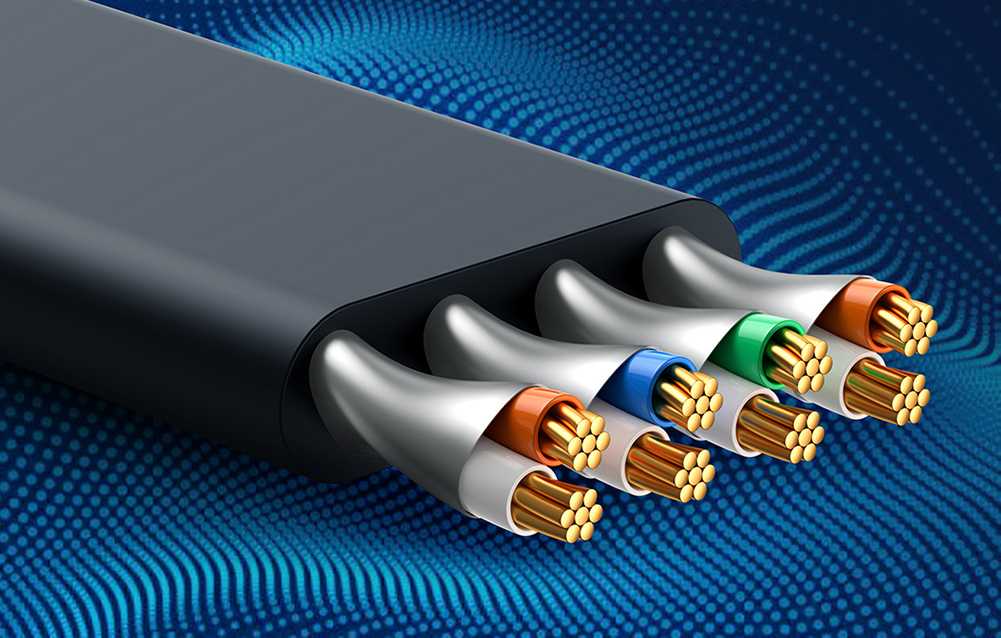 Baseus Ethernet RJ45 plat câble réseau, design réfléchi