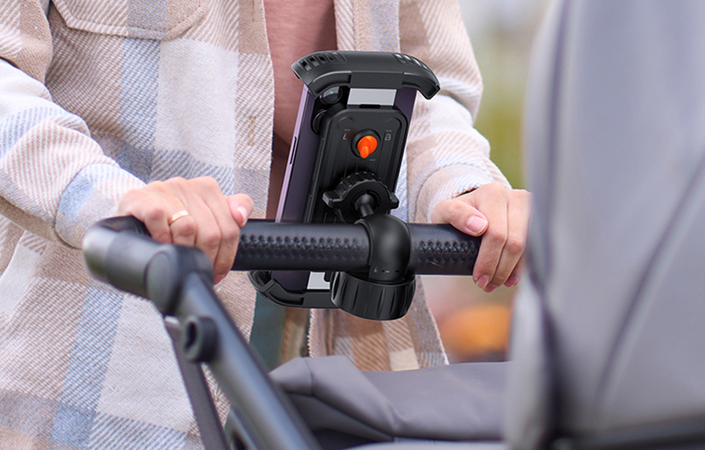 Baseus QuickGo support de vélo pour téléphone (noir)