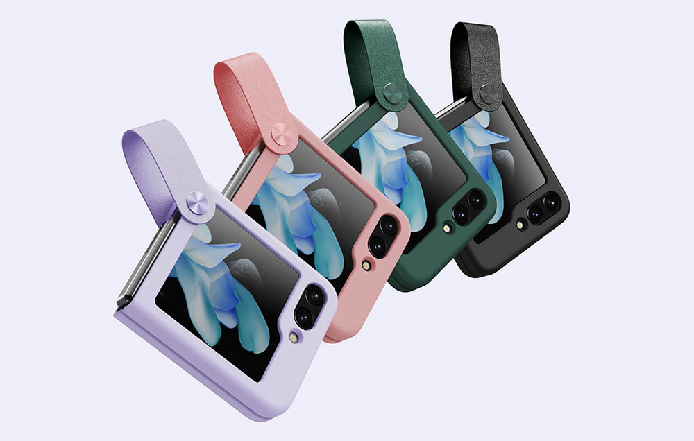 Nillkin/Nillkin-Coque-Flex-Flip-Sangle-Liquide-Silicone-pour-Samsung-Galaxy-Z-Flip5-Noir/1