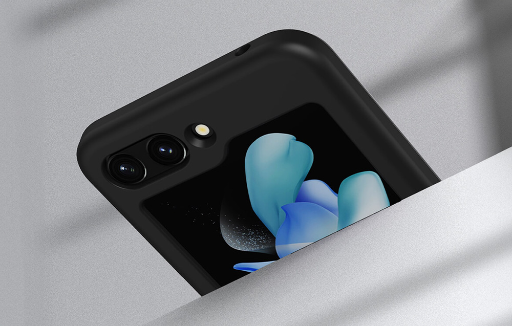 Nillkin/Nillkin-Coque-Flex-Flip-Sangle-Liquide-Silicone-pour-Samsung-Galaxy-Z-Flip5-Noir/3