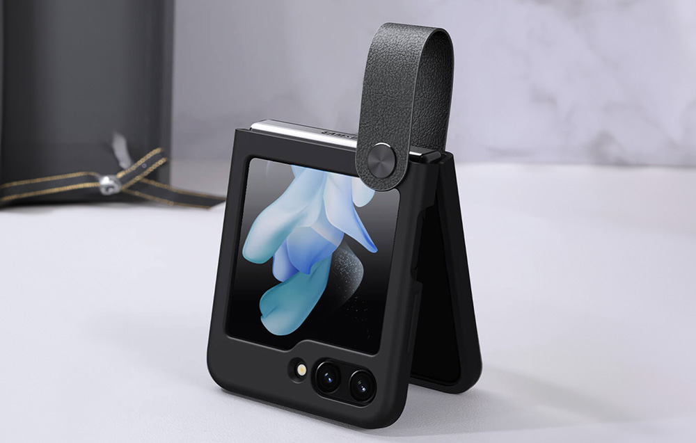 Nillkin/Nillkin-Coque-Flex-Flip-Sangle-Liquide-Silicone-pour-Samsung-Galaxy-Z-Flip5-Noir/2