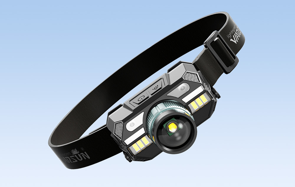 Warsun WD09D lampe frontale vue de côté
