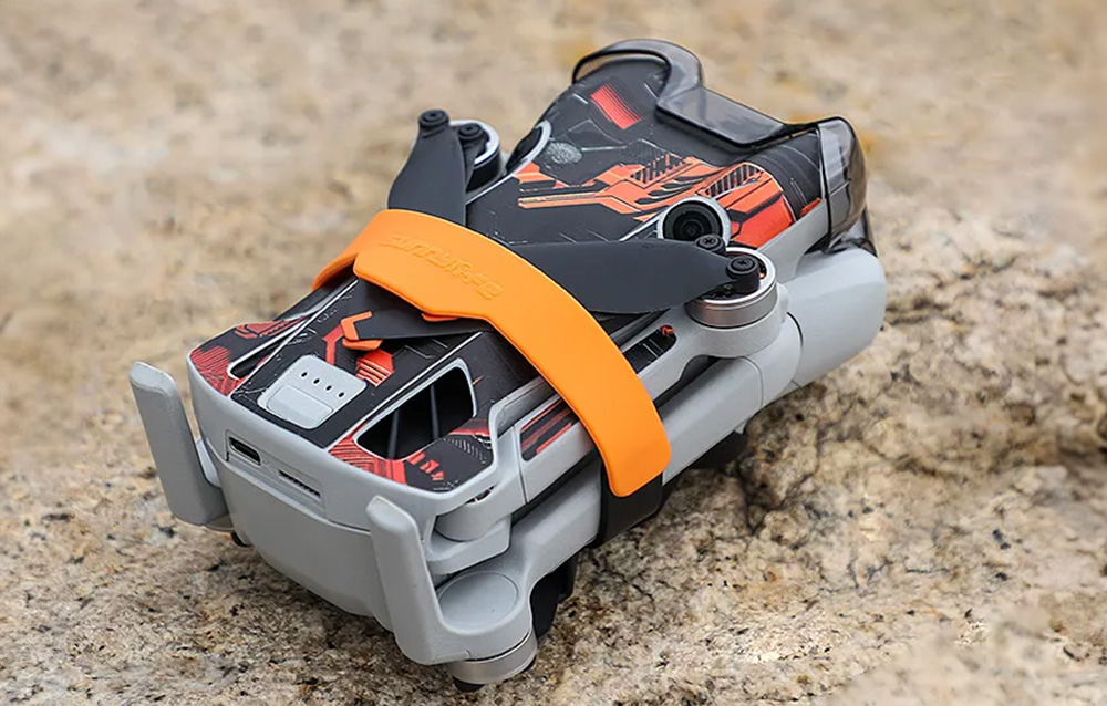 Photo du verrou de propulseur Sunnylife N4P-SJ711-C pour Mini 4 Pro en Orange