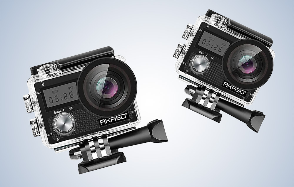 Akaso Brave 4 sous différents angles