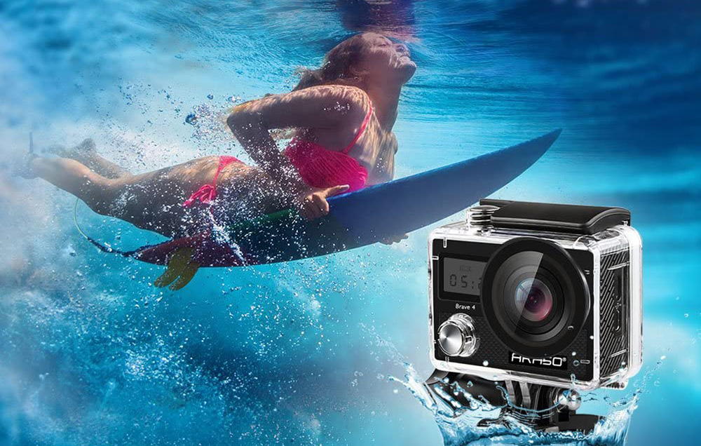 Akaso Brave 4 sous l'eau en plongée