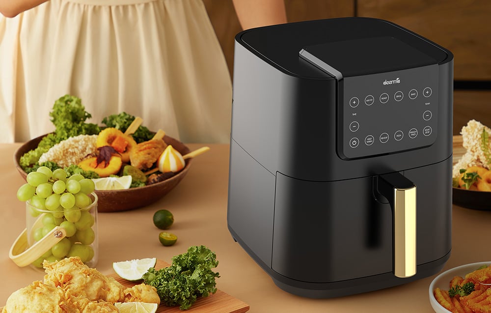 Image de la friteuse montrant sa grande capacité