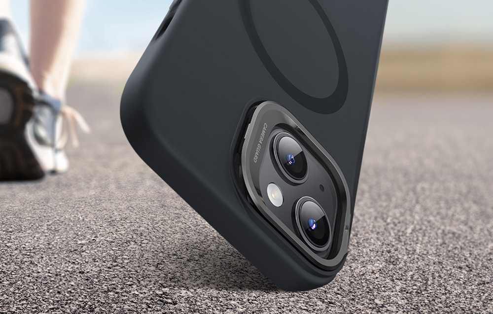 ESR Étui Cloud Soft avec Support pour iPhone 15 MagSafe noir 3