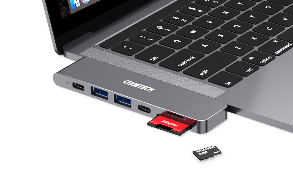 Transfert de fichiers avec Choetech HUB-M14
