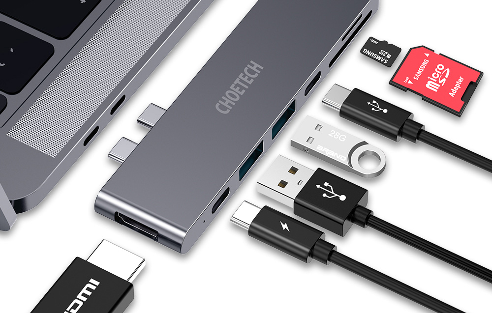Connecter plusieurs appareils avec Choetech HUB-M14
