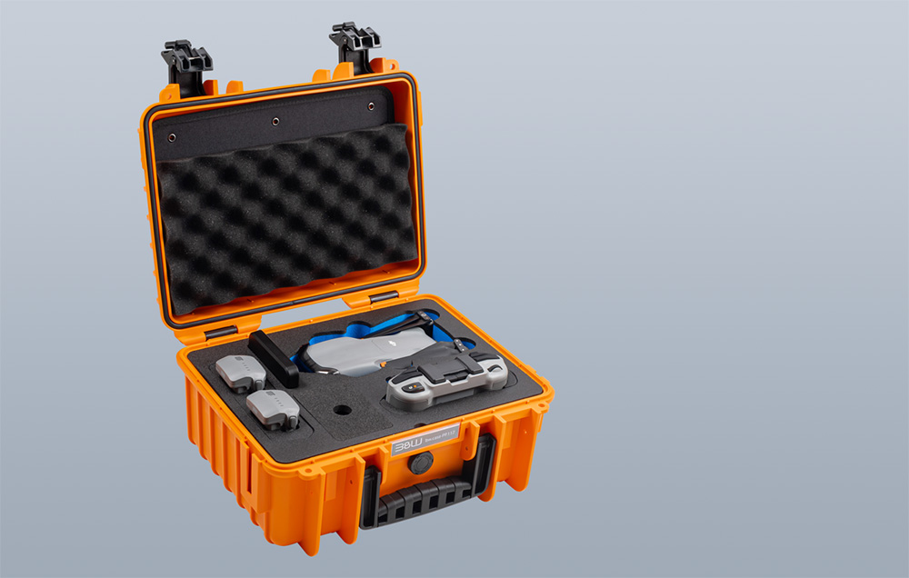 Mallette pour drone vue de l'intérieur