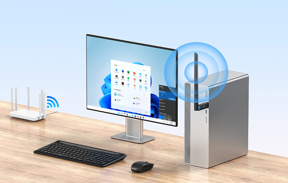 Baseus FastJoy adaptateur WiFi - vue de l'antenne