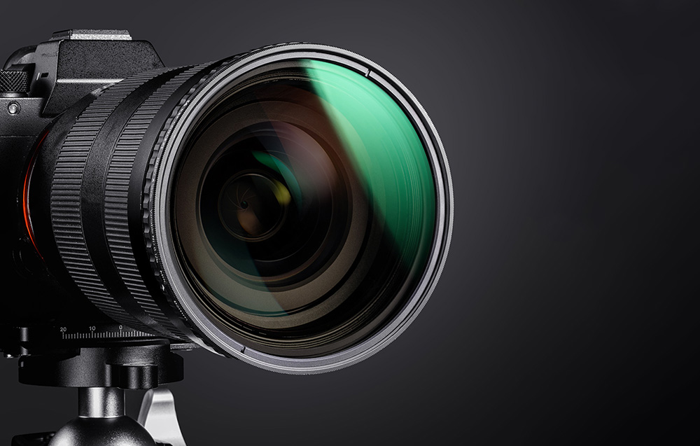 Filtre ND8-ND128 de K&F Concept vu de l'avant