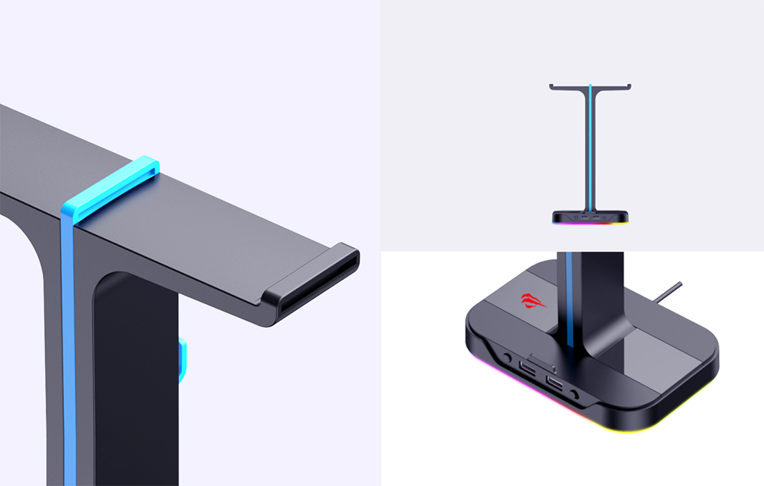 Éclairage RGB du support TH650