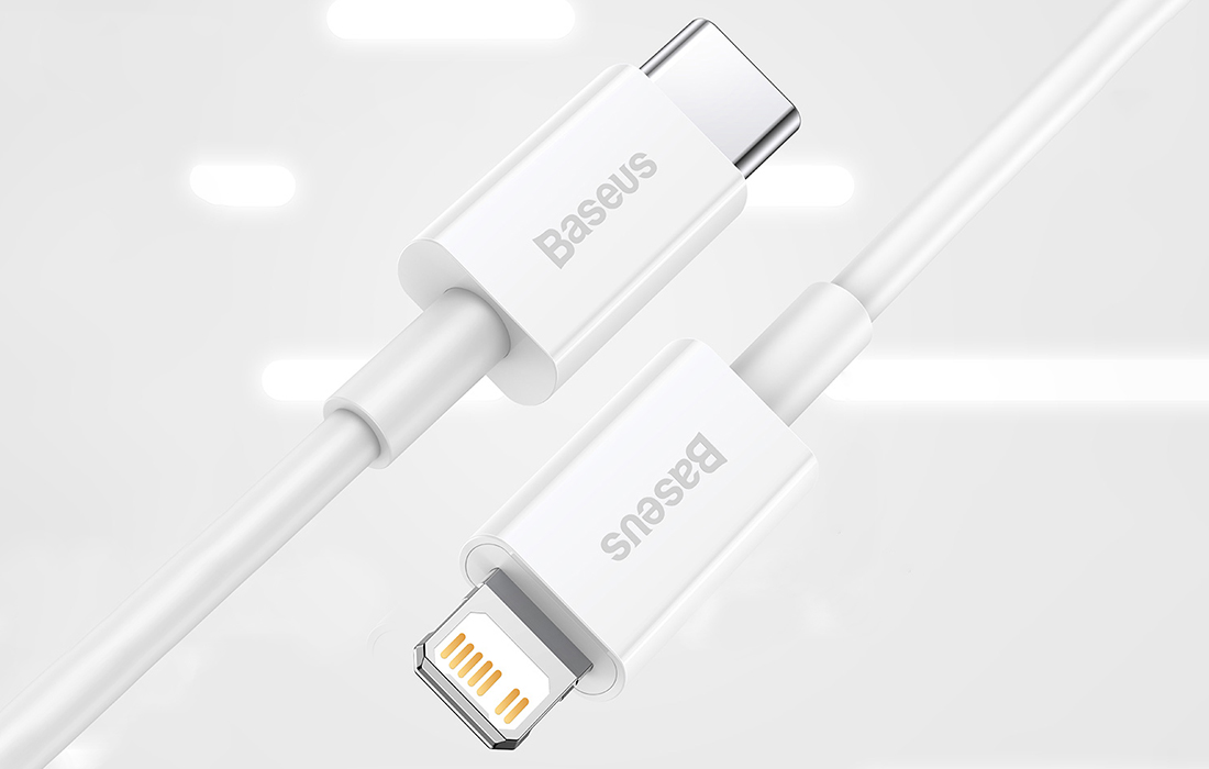 Design durable du câble Baseus CATLYS-02 USB-C vers Lightning