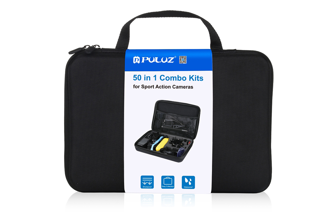 Set d'accessoires pour caméra sportive 50-en-1 Puluz PKT39