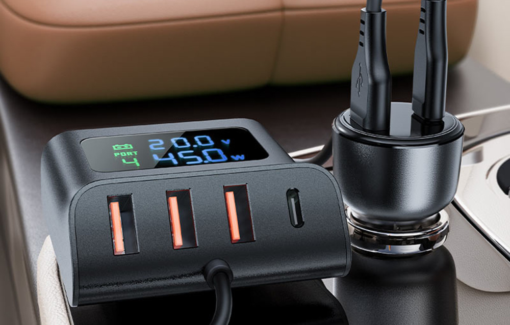 Chargeur de voiture Acefast avec hub