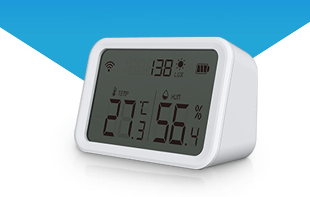 Capteur de température et d'humidité NEO NAS-TH02W avec affichage Zigbee TUYA.