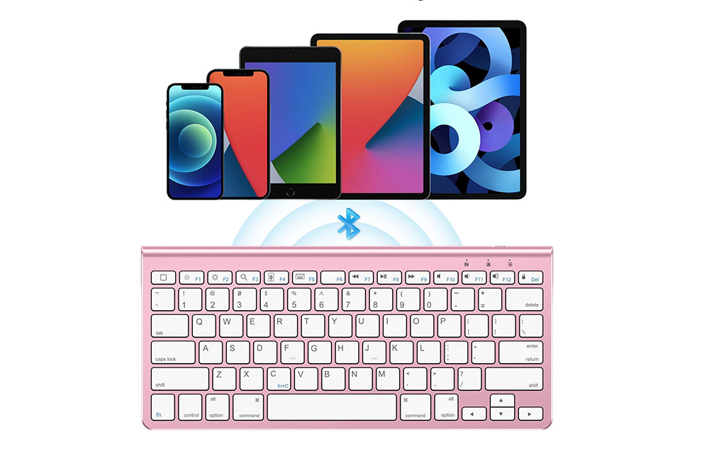 Clavier compatible avec iPadOS et iOS, connexion stable via Bluetooth