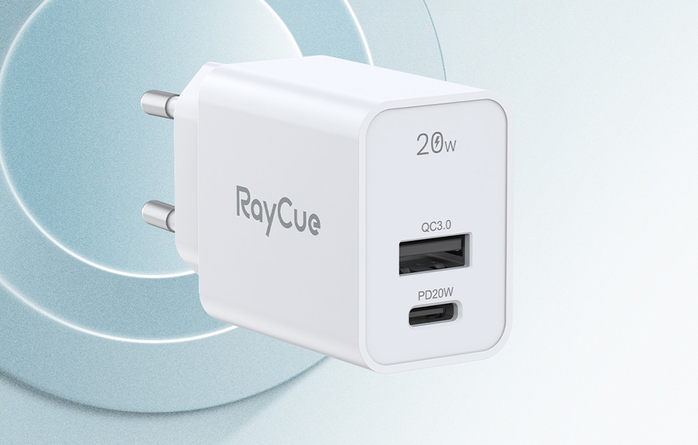 Chargeur RayCue avec ports USB-C et USB-A
