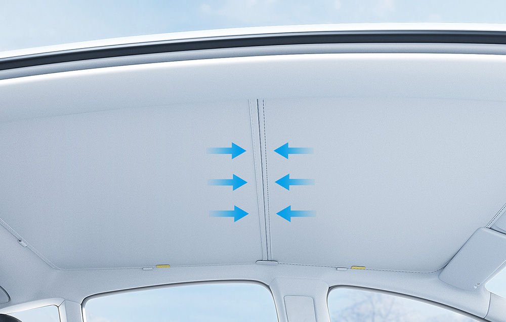 Baseus T-Space pare-soleil Tesla Model 3 (vue 1)