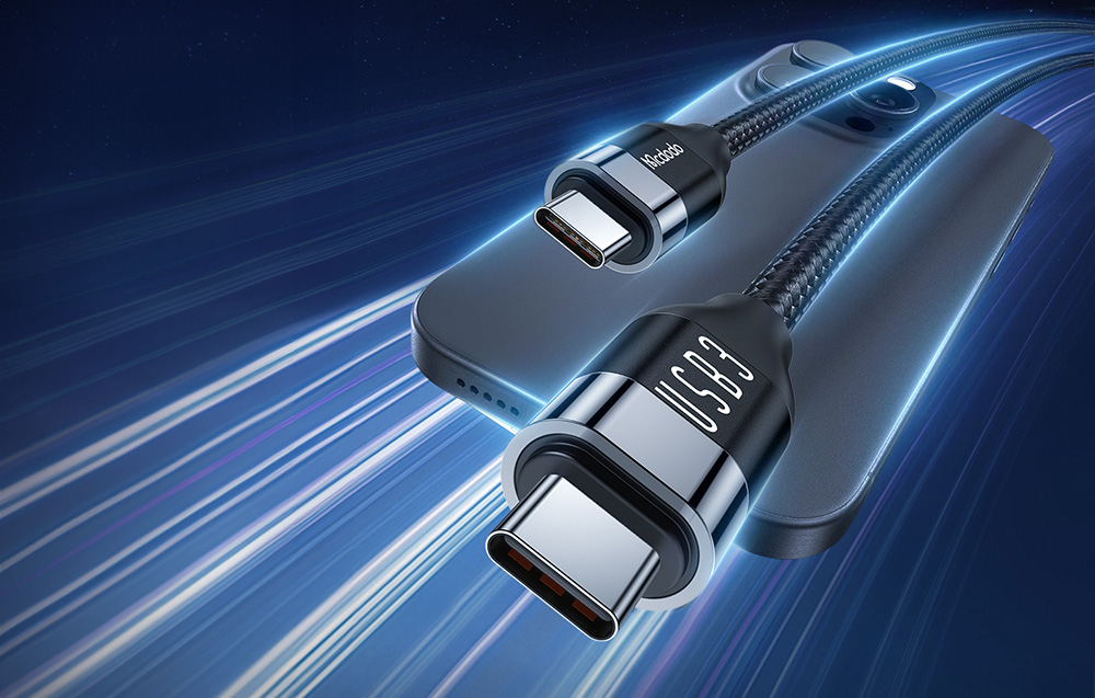 Chargement rapide avec le câble USB-C vers USB-C Mcdodo
