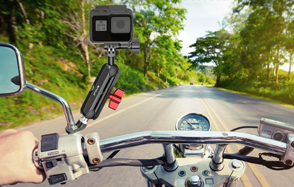 Support de Rétroviseur de Moto PULUZ pour Caméras d'Action (PU3210)